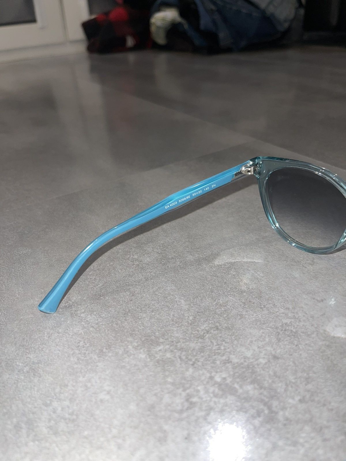 Emporio Armani Emporio Armani EA4003 5068/8E Baby Blue Sunglasses Size ONE SIZE - 12 Thumbnail