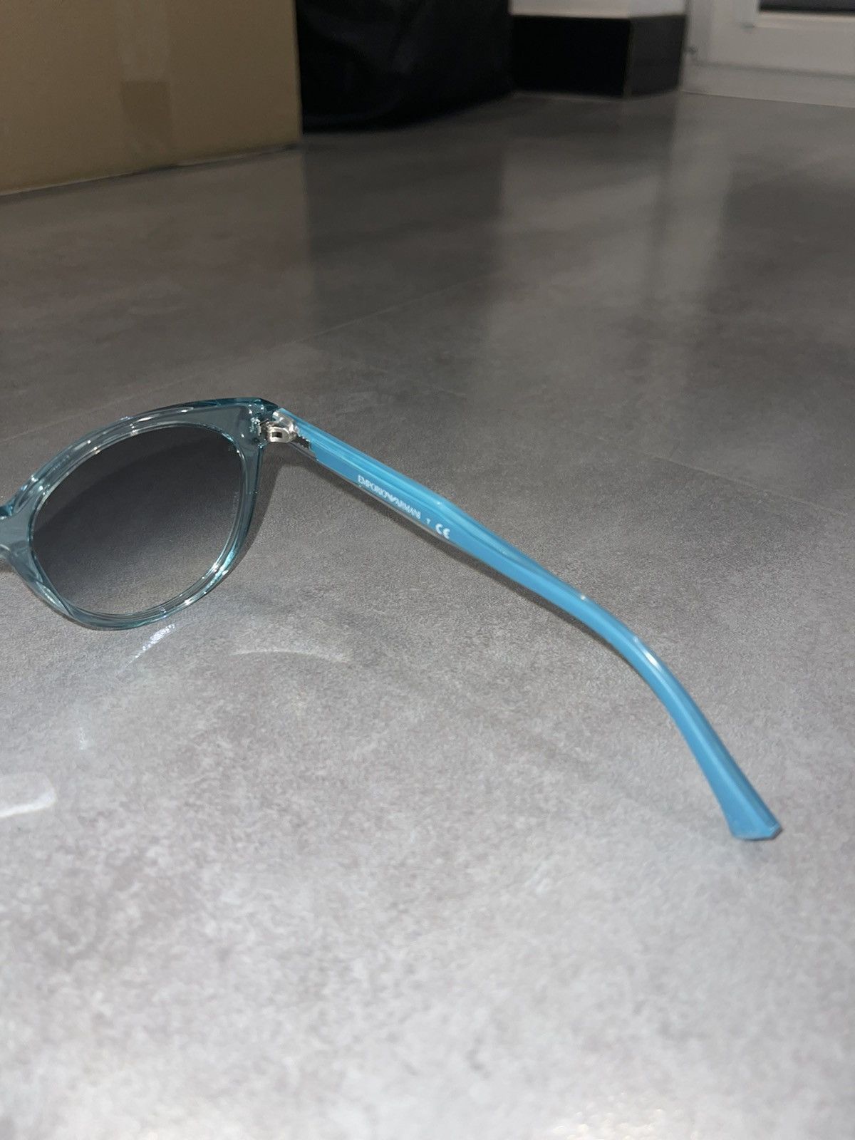 Emporio Armani Emporio Armani EA4003 5068/8E Baby Blue Sunglasses Size ONE SIZE - 10 Thumbnail