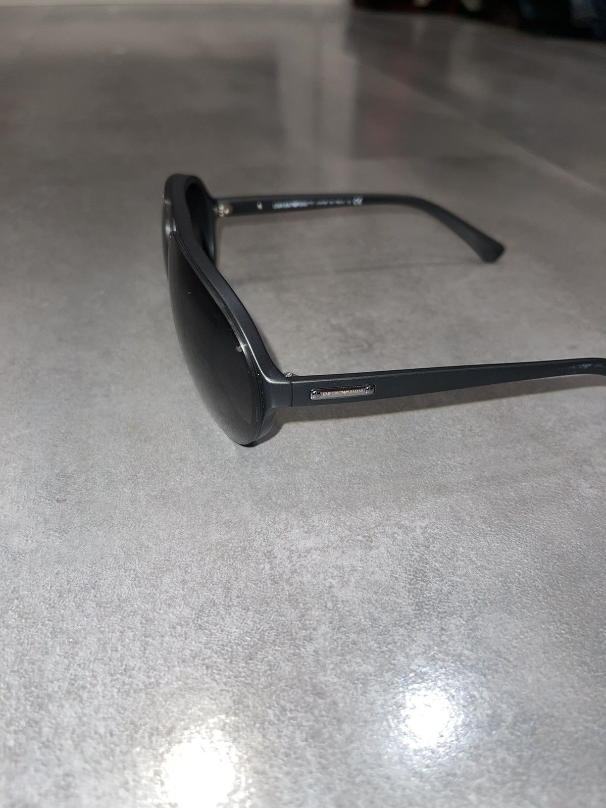 Emporio Armani Emporio Armani EA4010 5042/8G Black Aviator Sunglasses Size ONE SIZE - 6 Thumbnail