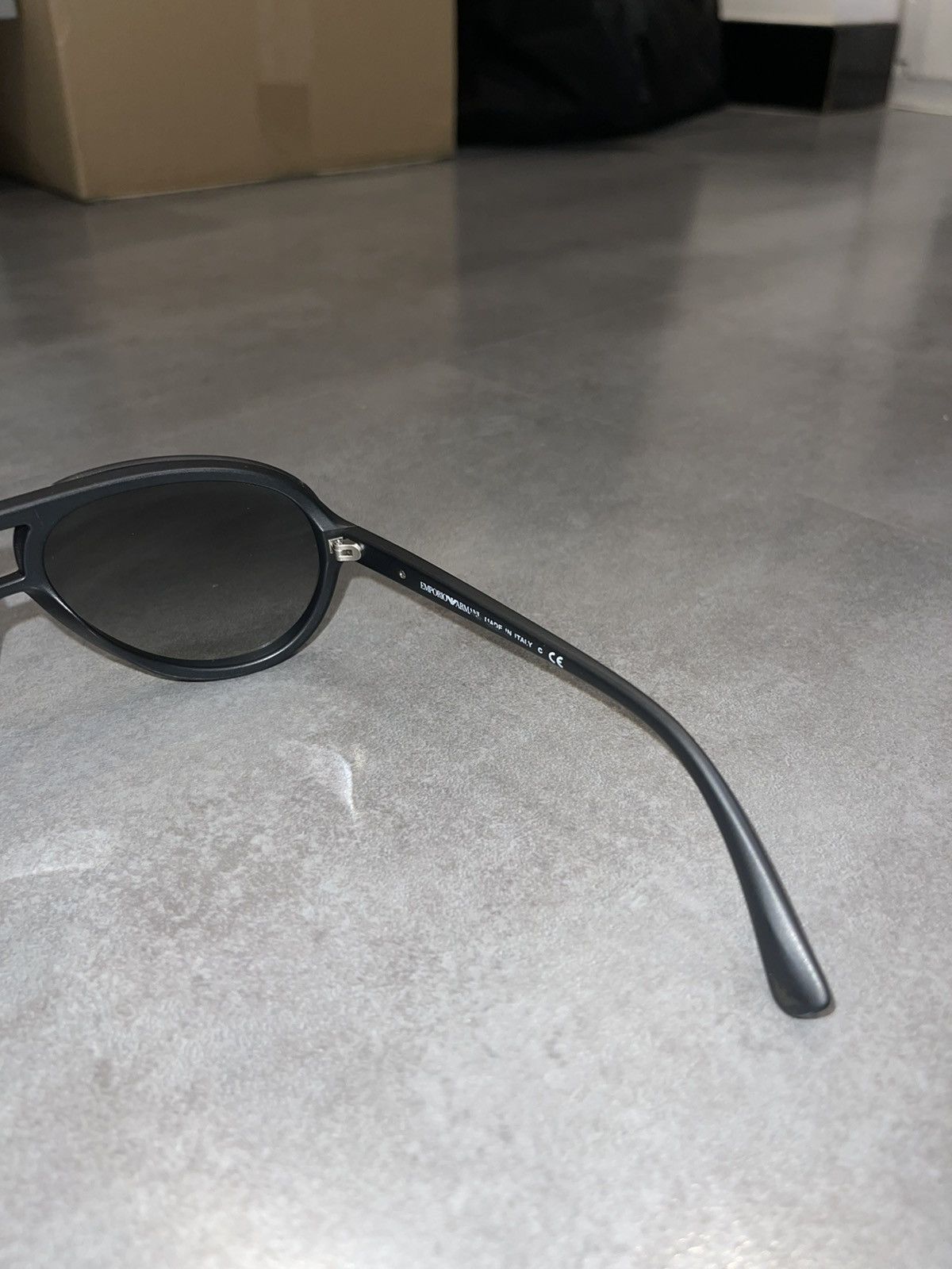 Emporio Armani Emporio Armani EA4010 5042/8G Black Aviator Sunglasses Size ONE SIZE - 10 Thumbnail
