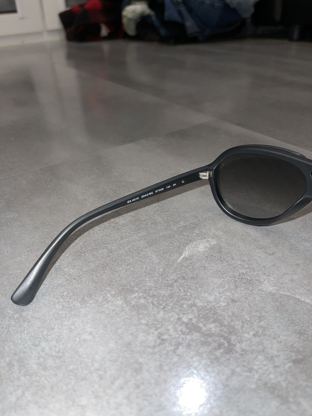 Emporio Armani Emporio Armani EA4010 5042/8G Black Aviator Sunglasses Size ONE SIZE - 12 Thumbnail