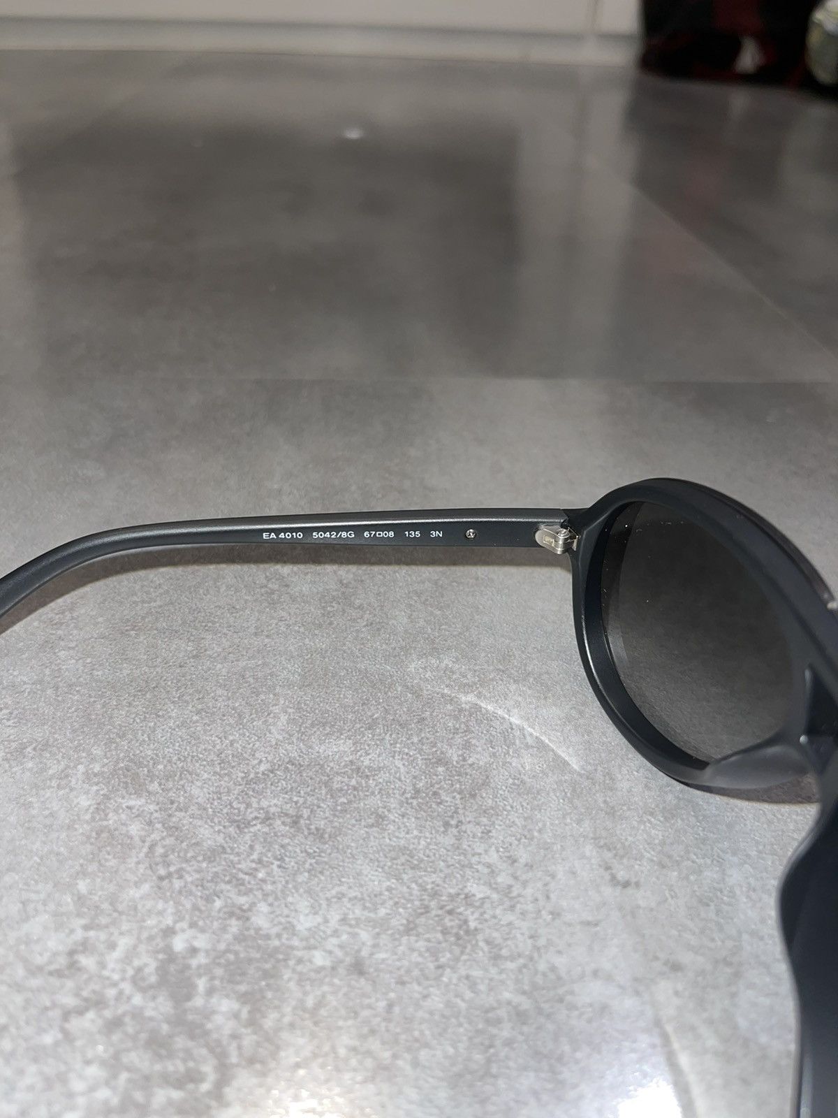 Emporio Armani Emporio Armani EA4010 5042/8G Black Aviator Sunglasses Size ONE SIZE - 13 Thumbnail