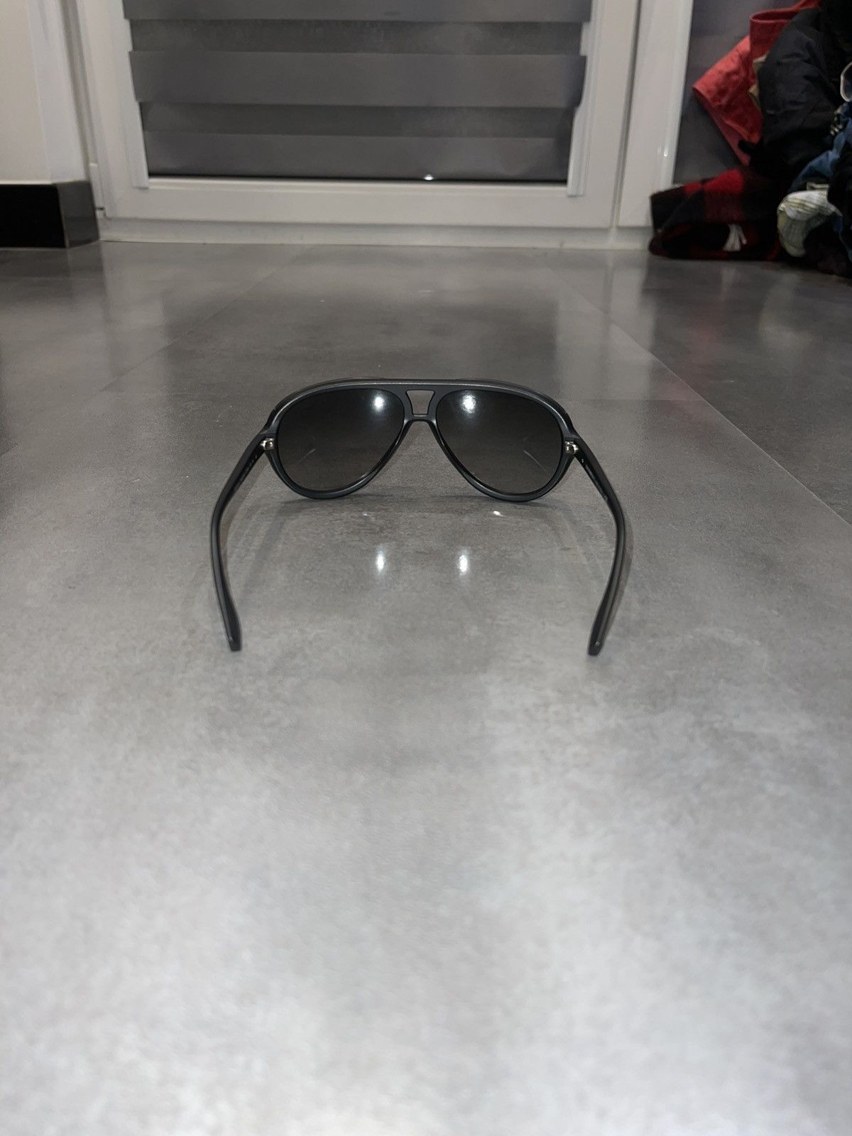 Emporio Armani Emporio Armani EA4010 5042/8G Black Aviator Sunglasses Size ONE SIZE - 8 Thumbnail