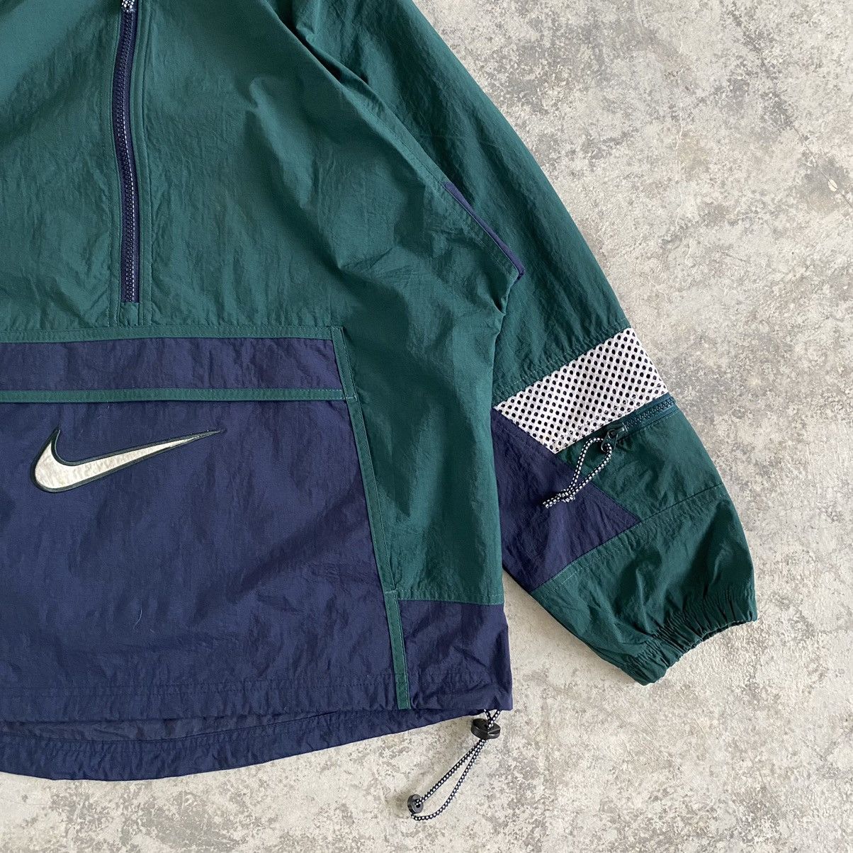 Nike Vintage 90’s Nike Swoosh Border Colour Anorak Jacket Size US S / EU 44-46 / 1 - 7 Thumbnail
