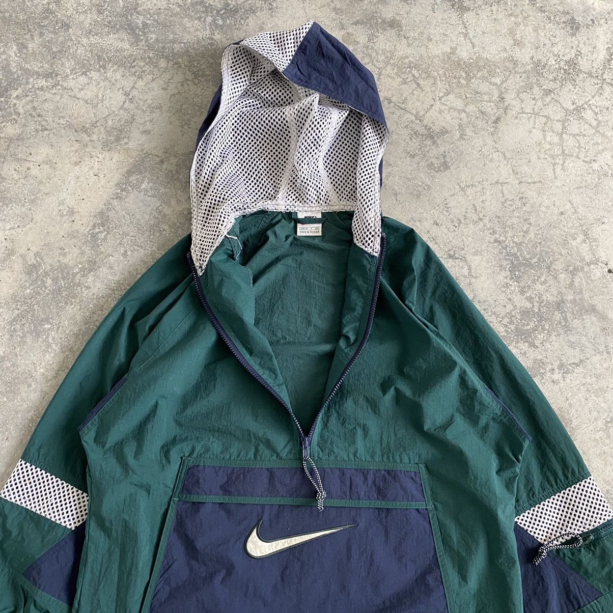 Nike Vintage 90’s Nike Swoosh Border Colour Anorak Jacket Size US S / EU 44-46 / 1 - 10 Thumbnail