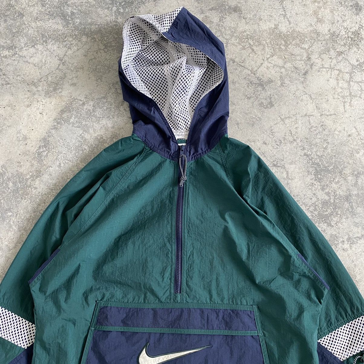 Nike Vintage 90’s Nike Swoosh Border Colour Anorak Jacket Size US S / EU 44-46 / 1 - 6 Thumbnail