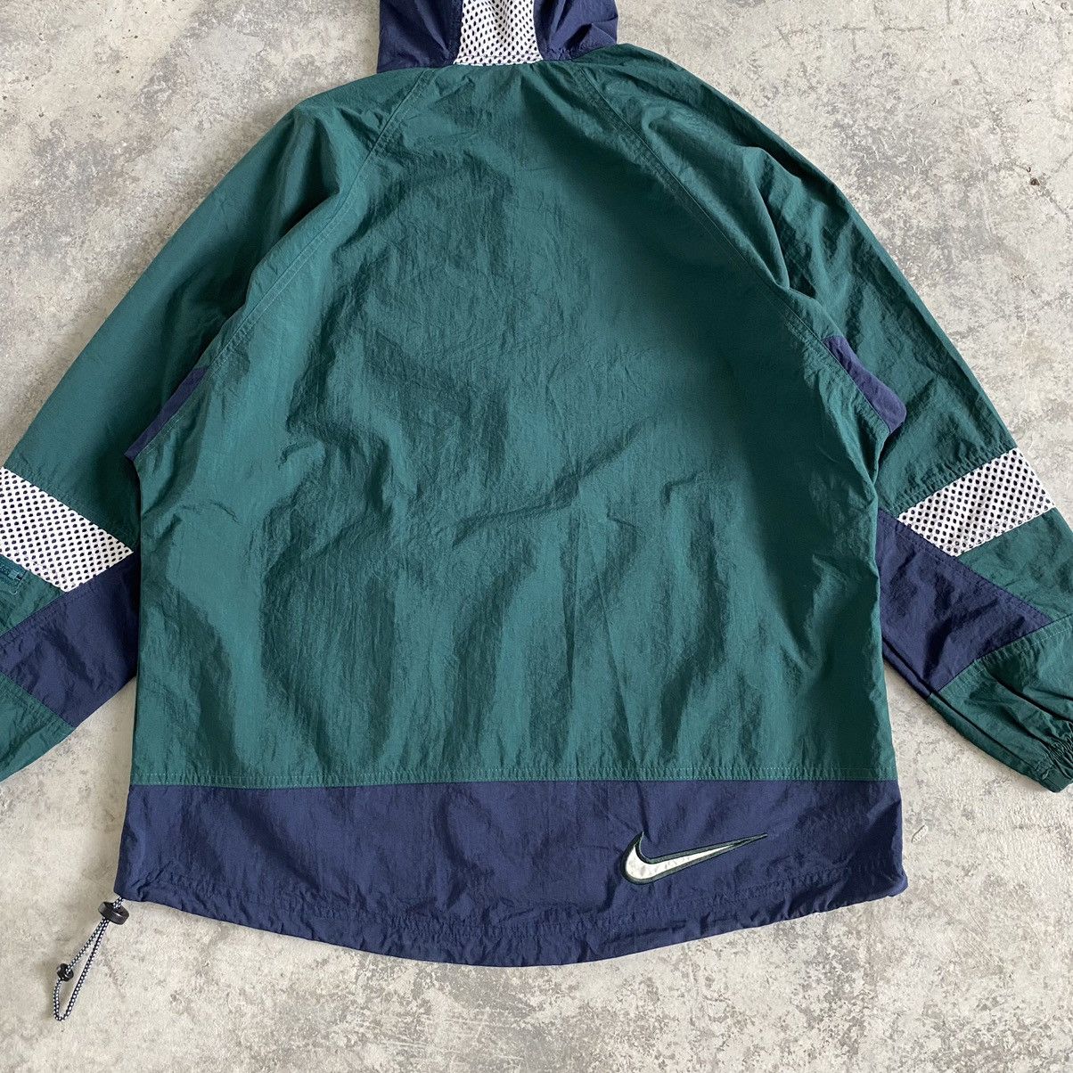 Nike Vintage 90’s Nike Swoosh Border Colour Anorak Jacket Size US S / EU 44-46 / 1 - 13 Thumbnail