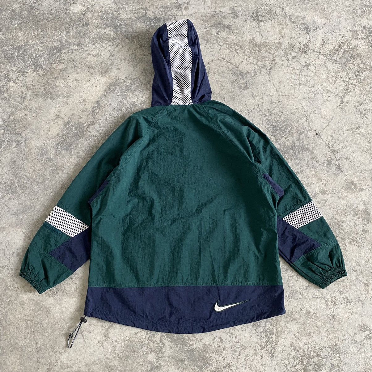 Nike Vintage 90’s Nike Swoosh Border Colour Anorak Jacket Size US S / EU 44-46 / 1 - 12 Thumbnail