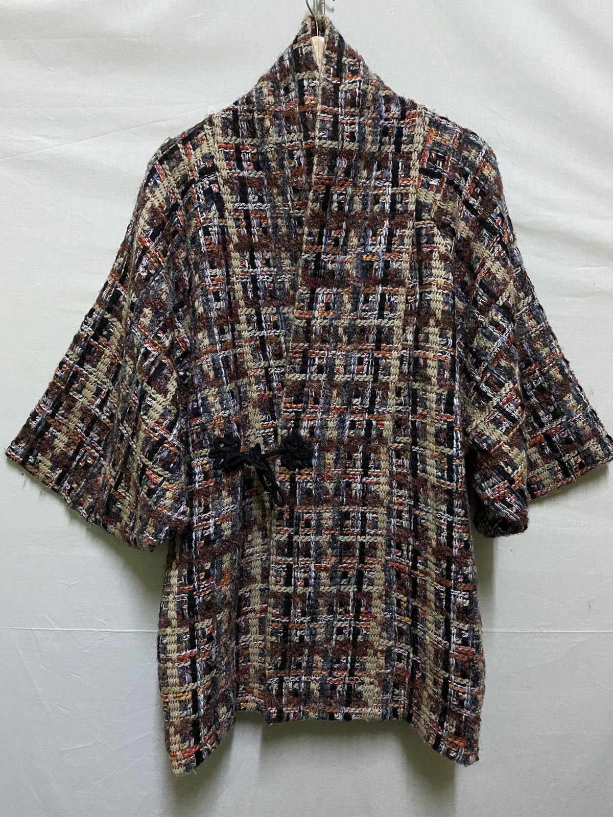 Japanese Brand Vintage Knit Kimono Blanket Rare Colour Size US M / EU 48-50 / 2 - 1 Thumbnail