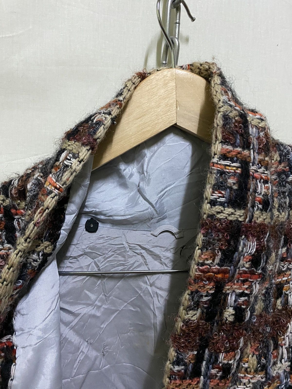Japanese Brand Vintage Knit Kimono Blanket Rare Colour Size US M / EU 48-50 / 2 - 5 Thumbnail