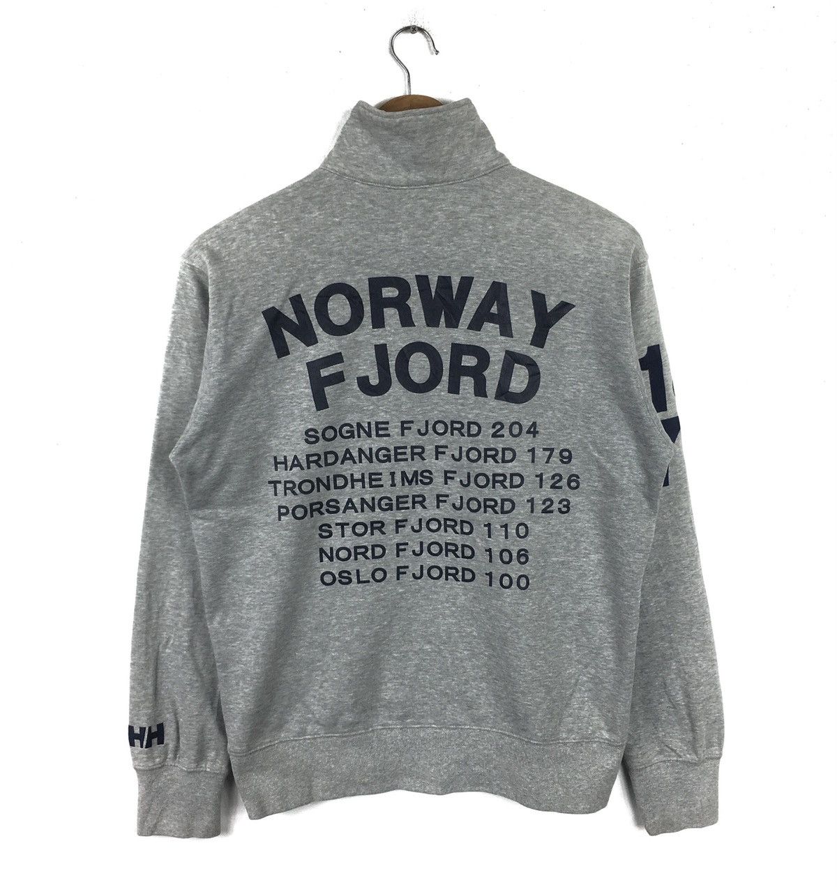 Helly Hansen × Vintage VINTAGE HELLY HANSEN NORWAY FJORD BIG LOGO ZIPPER SWEATER Size US S / EU 44-46 / 1 - 2 Thumbnail