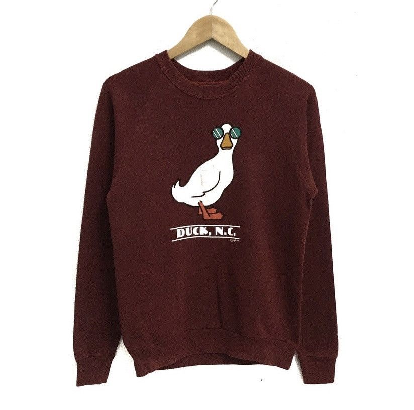 VINTAGE DUCK N.C 1985 BIG LOGO CREWNECK SWEATSHIRT
