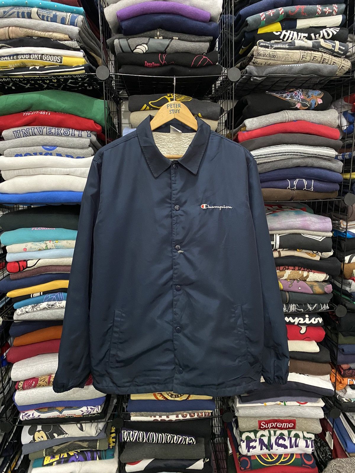 Champion × Vintage Vintage Champion light jacket Size US L / EU 52-54 / 3 - 1 Thumbnail
