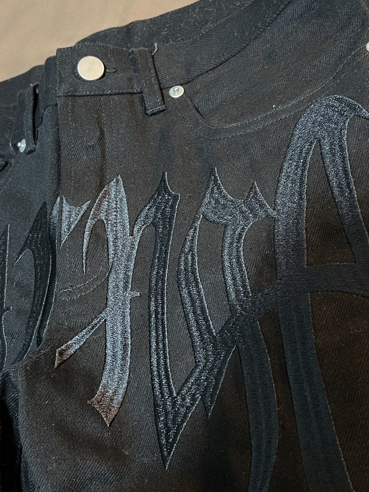 Revenge Revenge Embroidered Logo Pants 30x34 Size US 30 / EU 46 - 4 Thumbnail