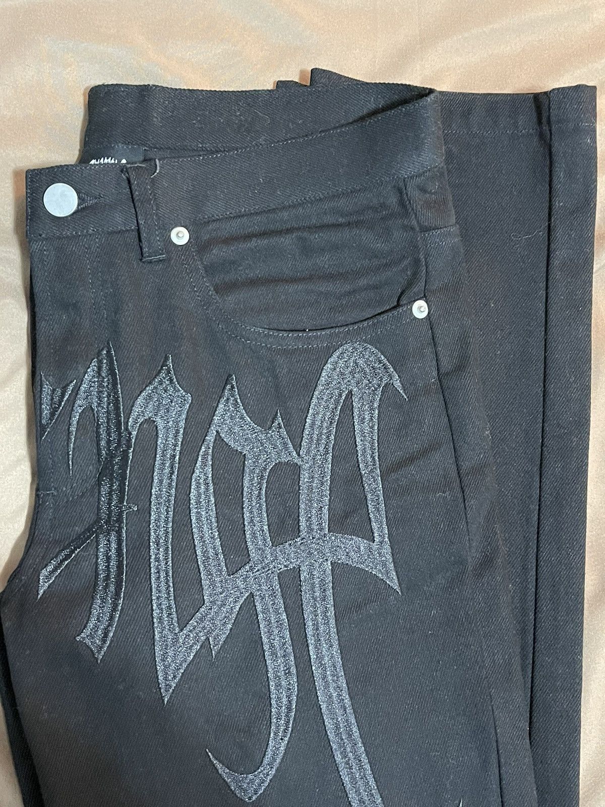 Revenge Revenge Embroidered Logo Pants 30x34 Size US 30 / EU 46 - 6 Thumbnail