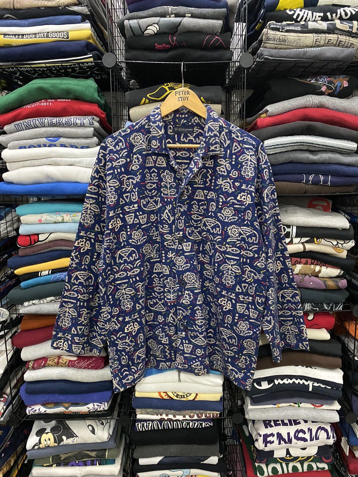 Japanese Brand × Vintage Vintage G Pour Homme Nice Design Shirt Size US L / EU 52-54 / 3 - 1 Thumbnail