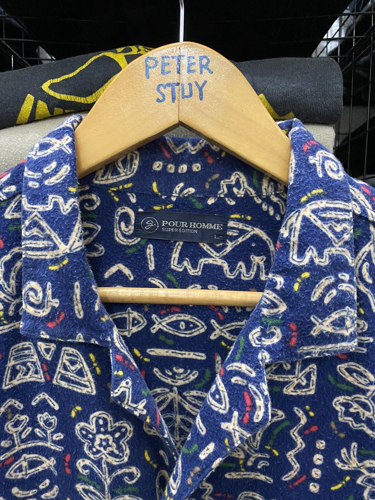 Japanese Brand × Vintage Vintage G Pour Homme Nice Design Shirt Size US L / EU 52-54 / 3 - 6 Thumbnail