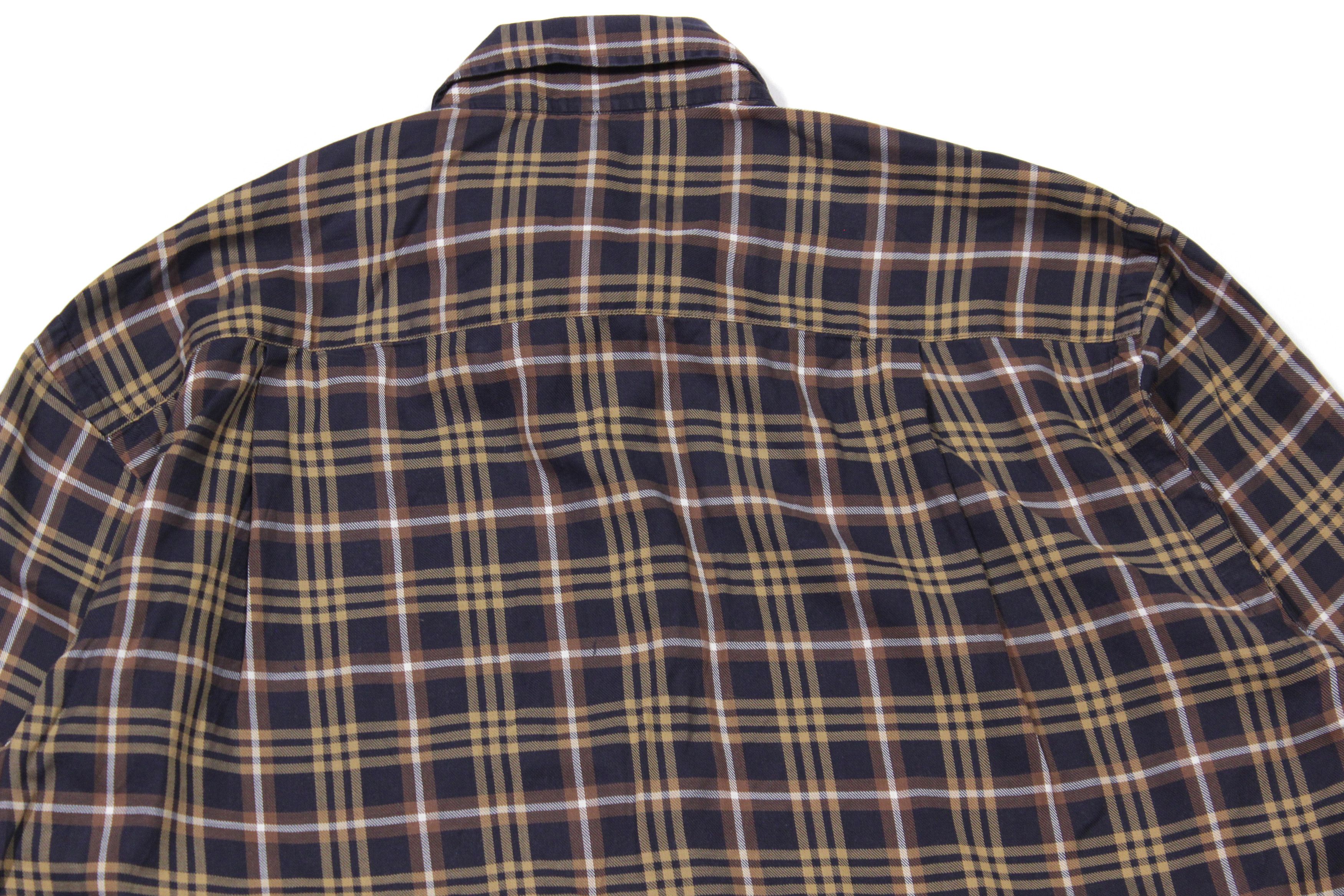 Burberry 00S Nova Check Dark Shirt Vintage Size US L / EU 52-54 / 3 - 4 Thumbnail