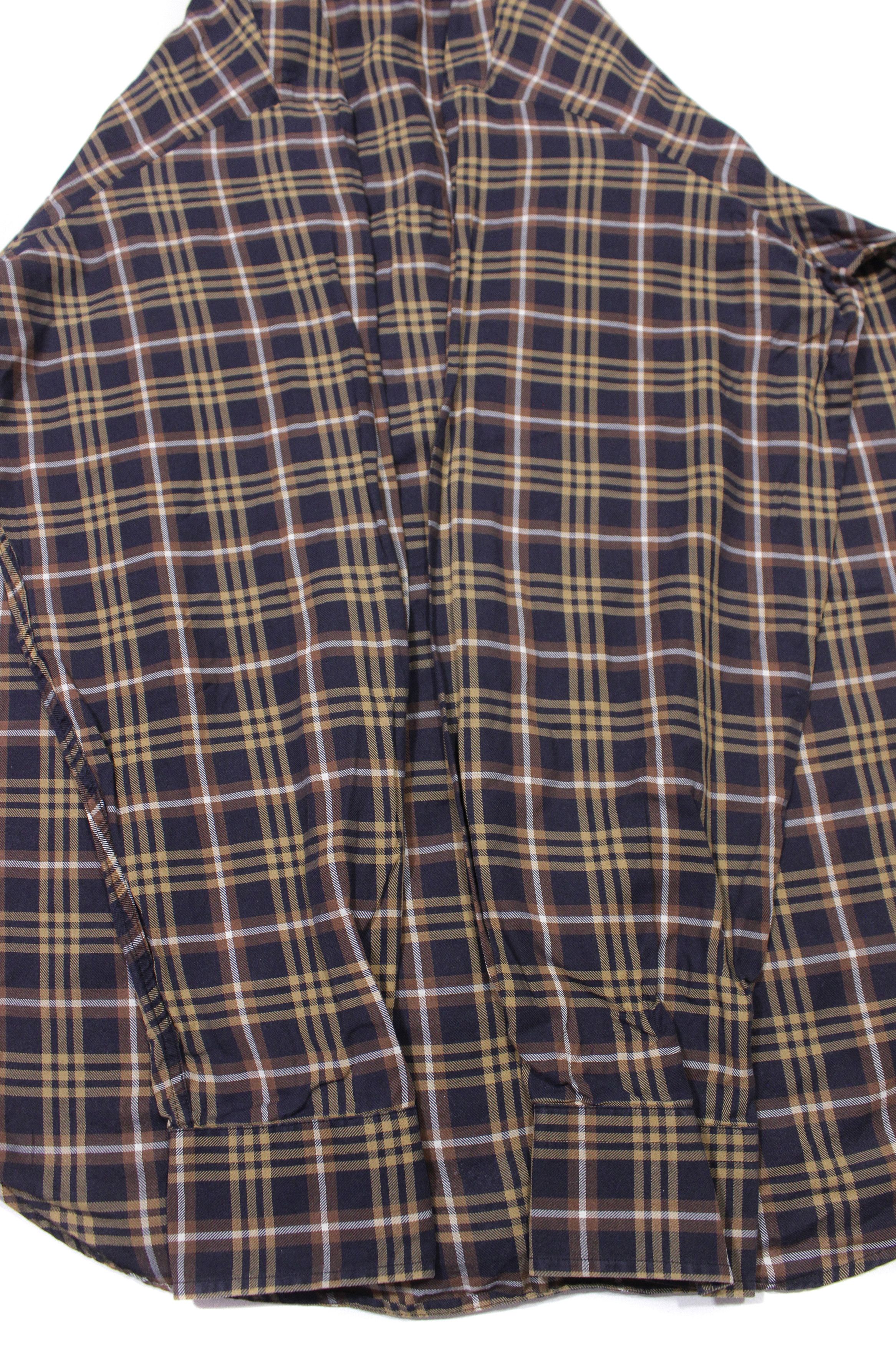 Burberry 00S Nova Check Dark Shirt Vintage Size US L / EU 52-54 / 3 - 6 Thumbnail