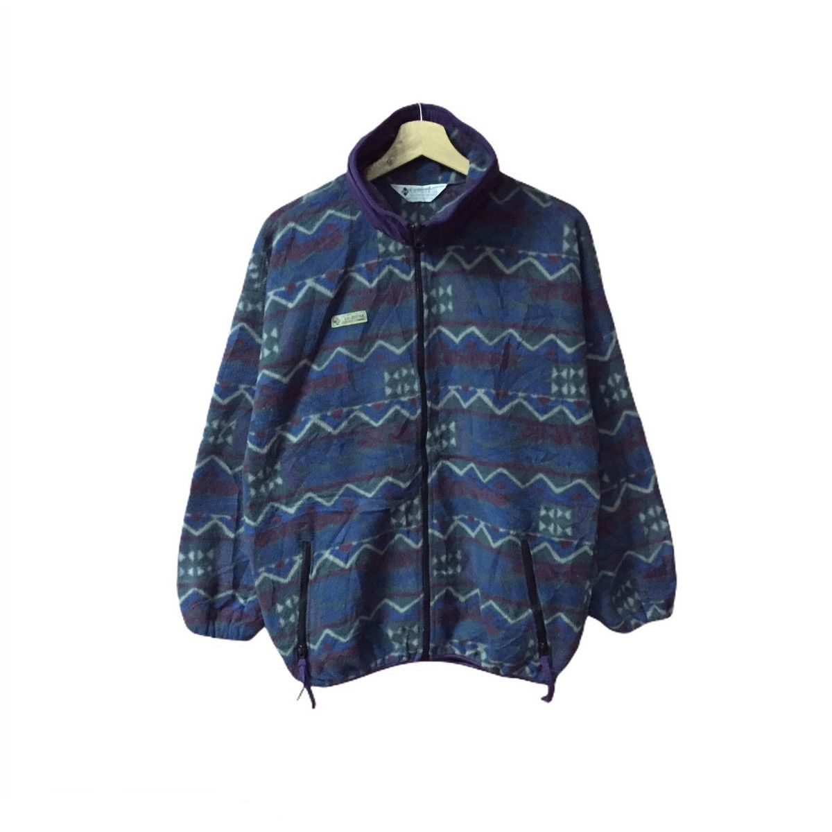 Columbia × Vintage Vintage 90’s Columbia Fleece Sweater Zipper Size US L / EU 52-54 / 3 - 1 Thumbnail