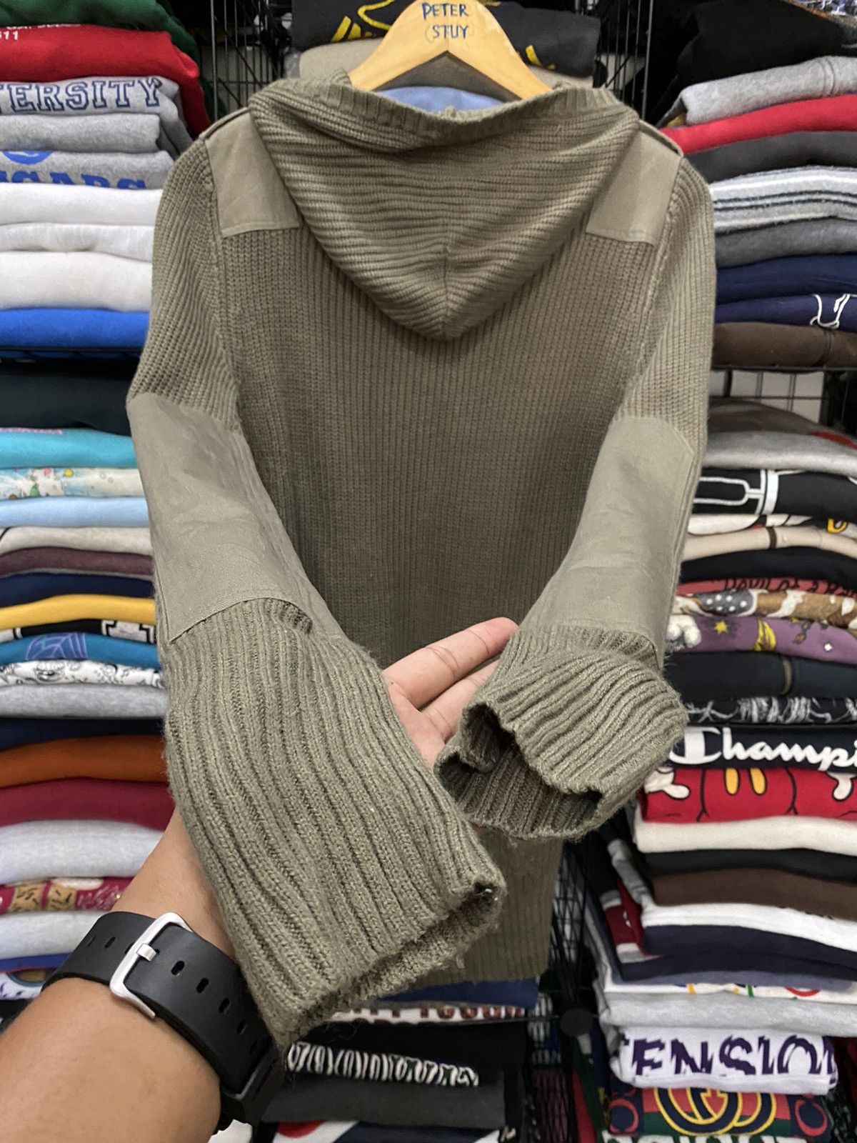 Japanese Brand Natural Web Grey Hoodie Size US M / EU 48-50 / 2 - 3 Thumbnail
