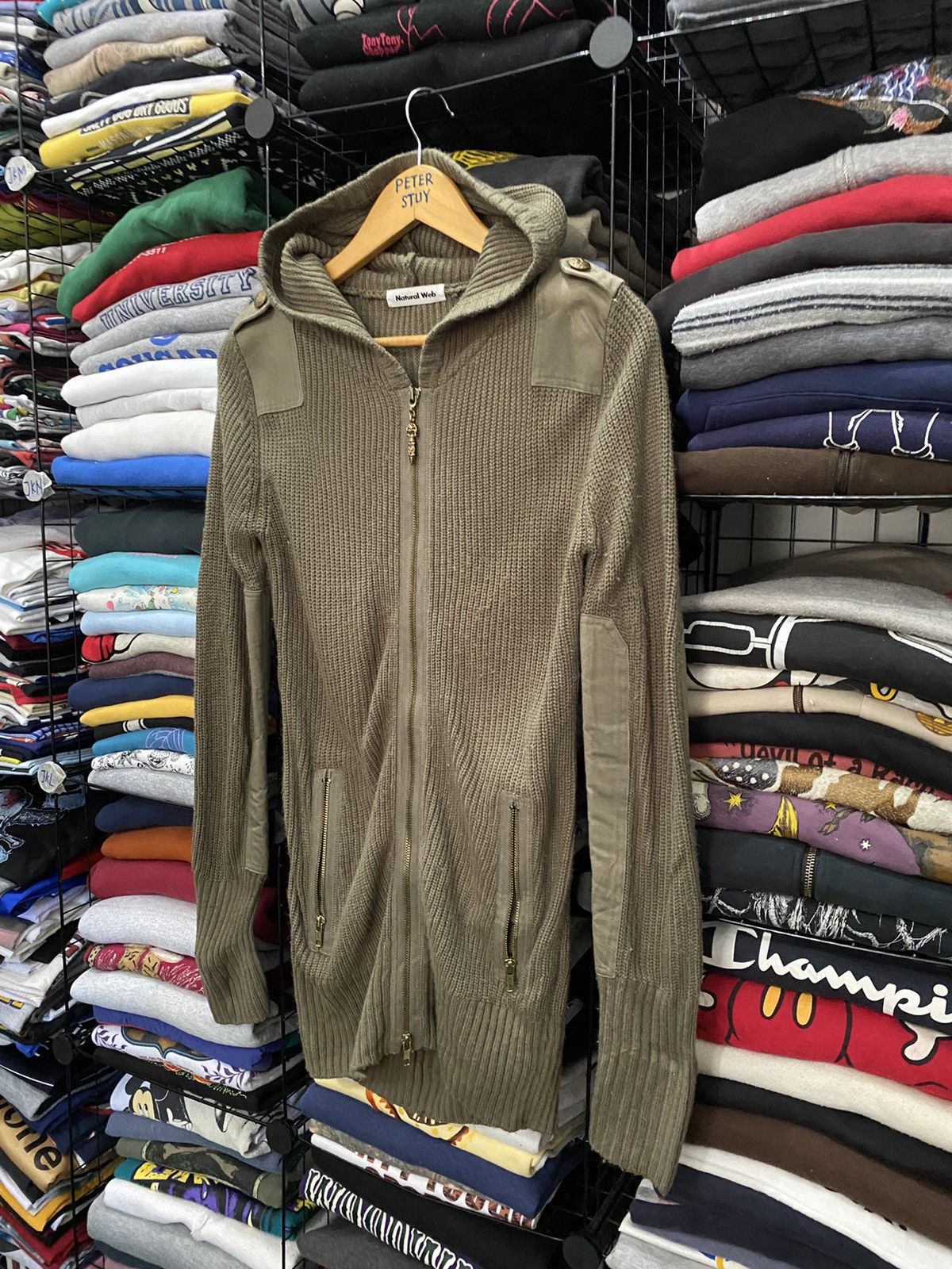 Japanese Brand Natural Web Grey Hoodie Size US M / EU 48-50 / 2 - 10 Thumbnail