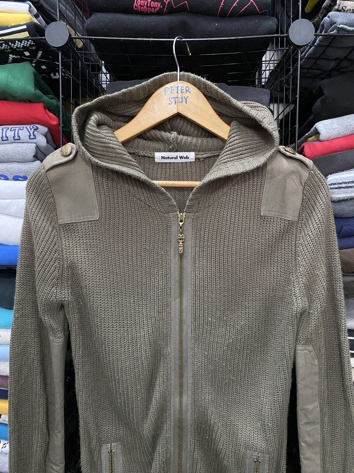 Japanese Brand Natural Web Grey Hoodie Size US M / EU 48-50 / 2 - 11 Thumbnail