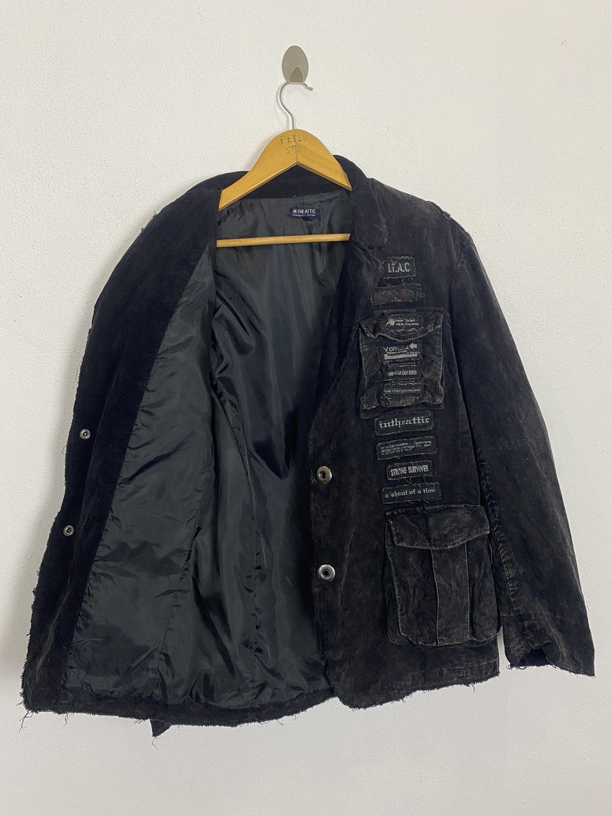 In The Attic IN THE ATTIC CORDUROY PUNK JACKET NICE DESIGN Size US L / EU 52-54 / 3 - 3 Thumbnail