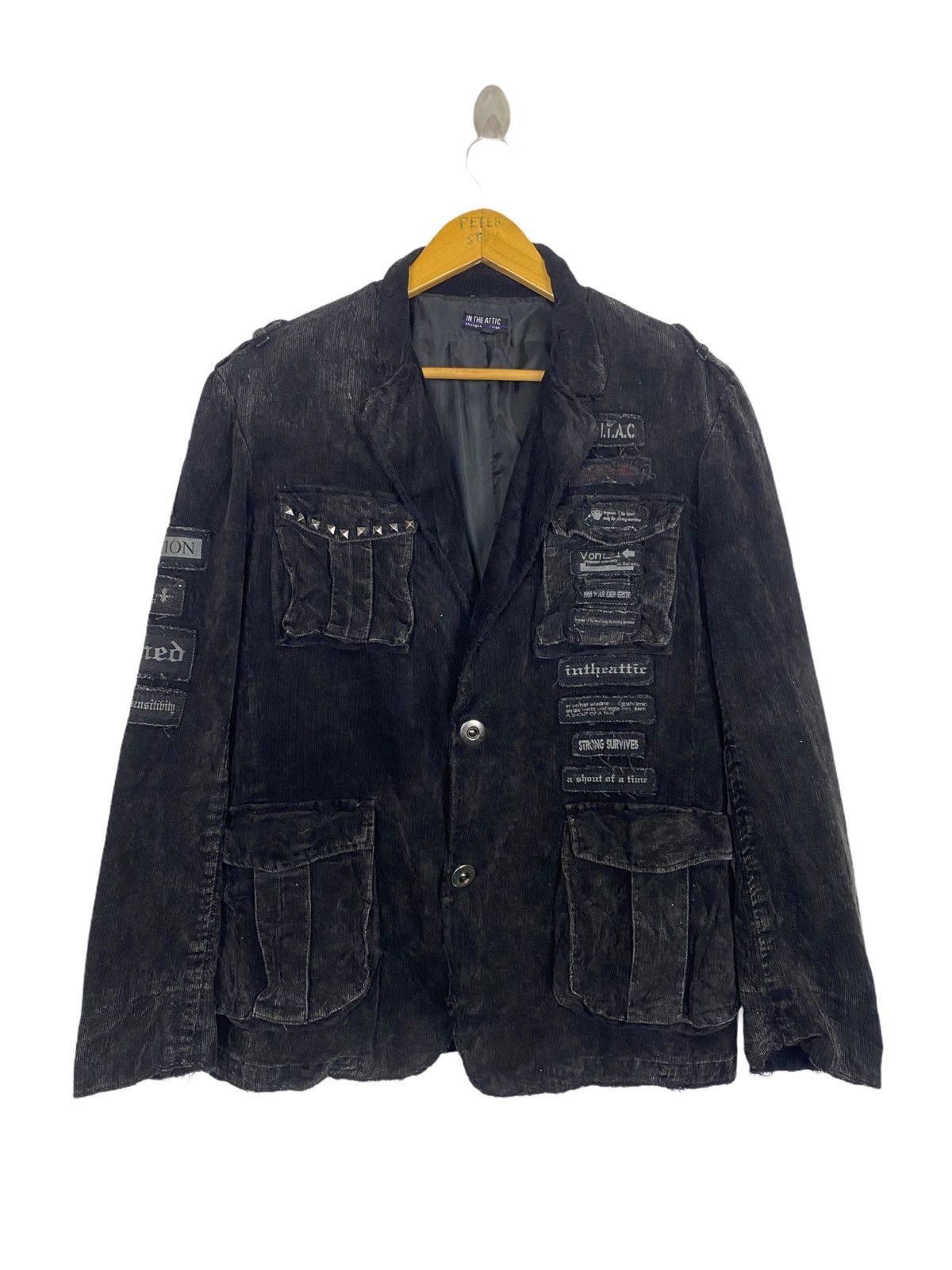 In The Attic IN THE ATTIC CORDUROY PUNK JACKET NICE DESIGN Size US L / EU 52-54 / 3 - 1 Thumbnail