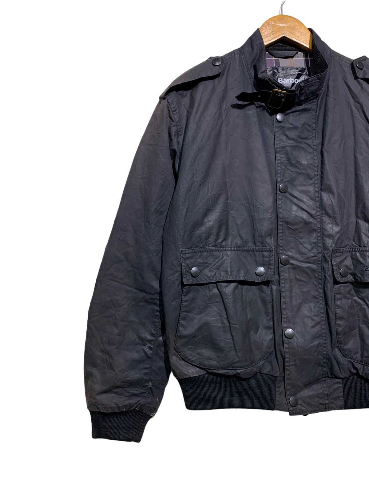 Barbour 🔥BARBOUR INTERNATIONAL WAXED BOMBER JACKETS Size US M / EU 48-50 / 2 - 2 Thumbnail