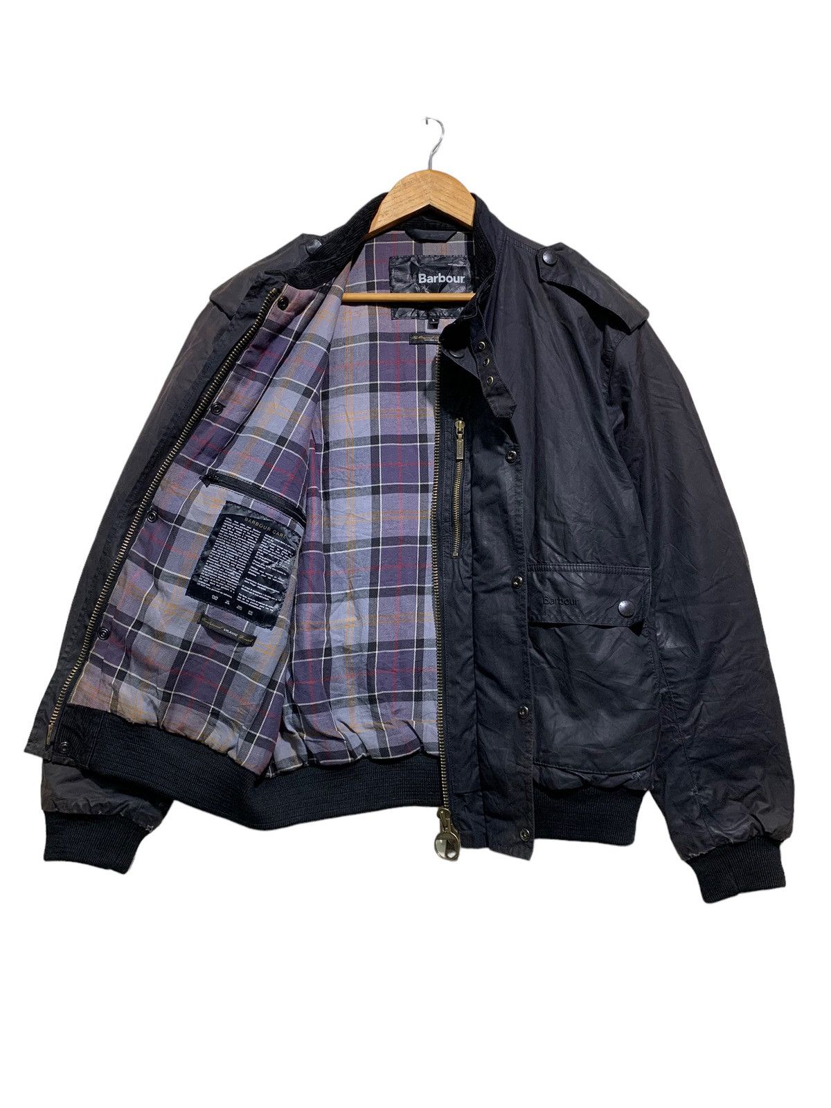 Barbour 🔥BARBOUR INTERNATIONAL WAXED BOMBER JACKETS Size US M / EU 48-50 / 2 - 8 Thumbnail