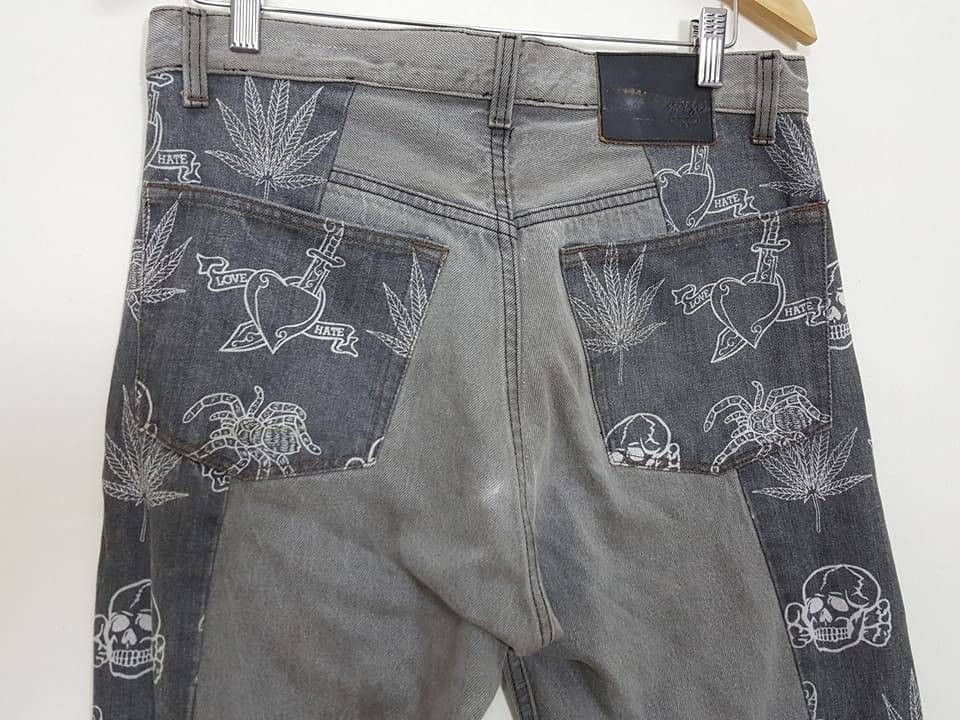 Levi's × Montage Levis Jeans "Reconstruct" REBUILD by MONTAGE Skull Pants Size US 33 - 7 Thumbnail