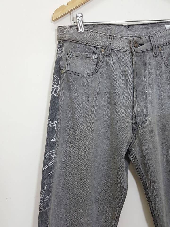 Levi's × Montage Levis Jeans "Reconstruct" REBUILD by MONTAGE Skull Pants Size US 33 - 10 Thumbnail
