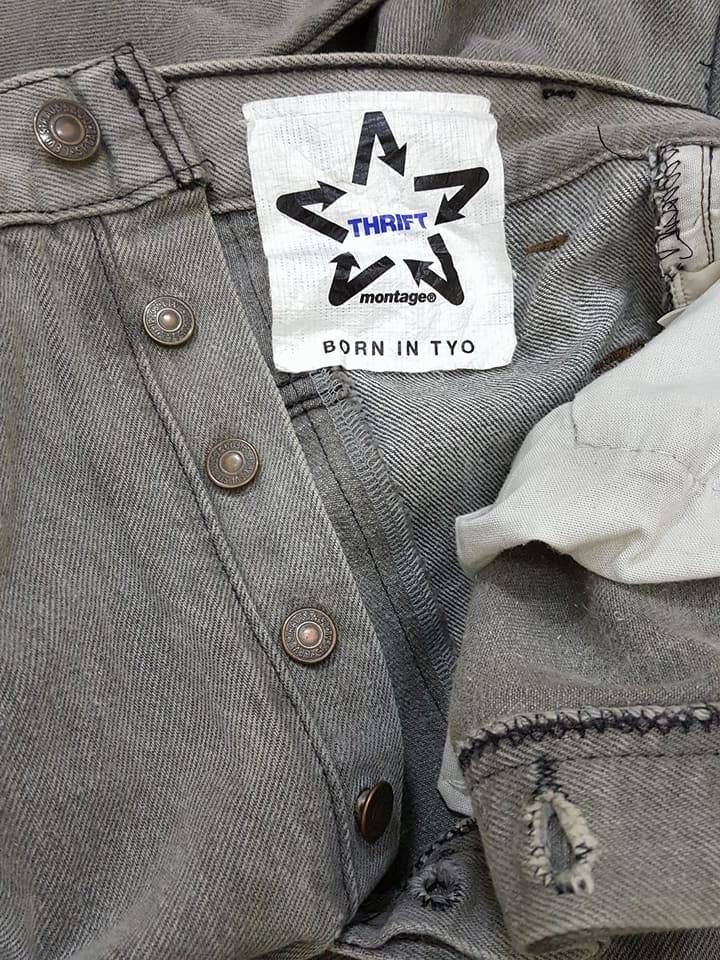 Levi's × Montage Levis Jeans "Reconstruct" REBUILD by MONTAGE Skull Pants Size US 33 - 16 Thumbnail