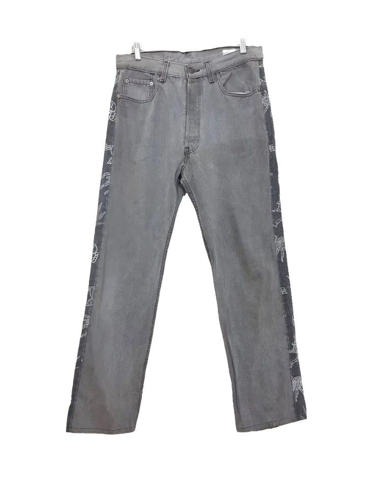 Levi's × Montage Levis Jeans "Reconstruct" REBUILD by MONTAGE Skull Pants Size US 33 - 3 Thumbnail