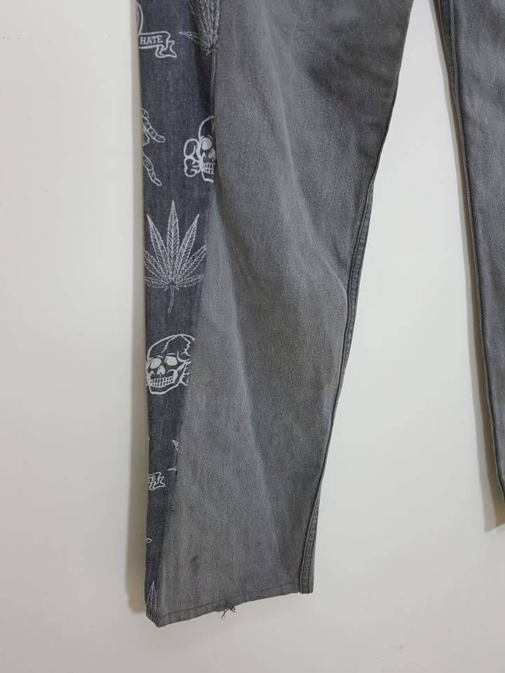 Levi's × Montage Levis Jeans "Reconstruct" REBUILD by MONTAGE Skull Pants Size US 33 - 12 Thumbnail