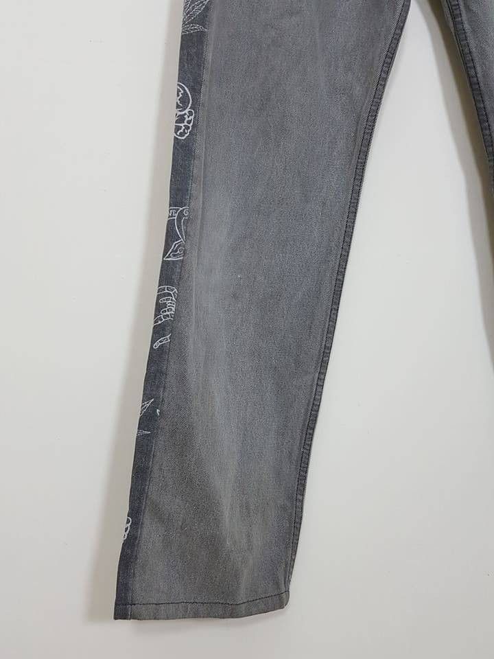Levi's × Montage Levis Jeans "Reconstruct" REBUILD by MONTAGE Skull Pants Size US 33 - 13 Thumbnail