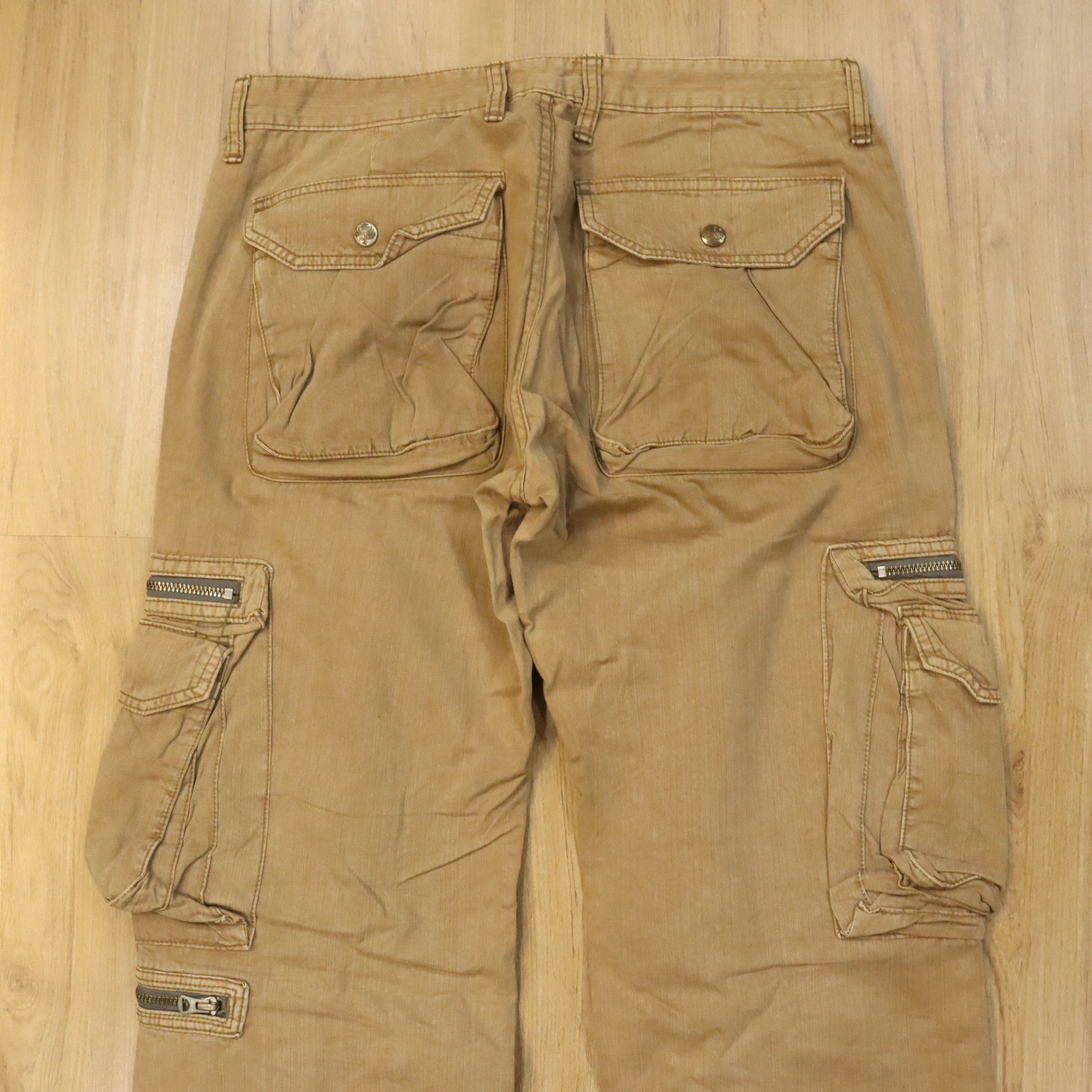 Japanese Brand SURPLUS Cargo Zipper Gas Mask Style Pants Size US 33 - 4 Thumbnail