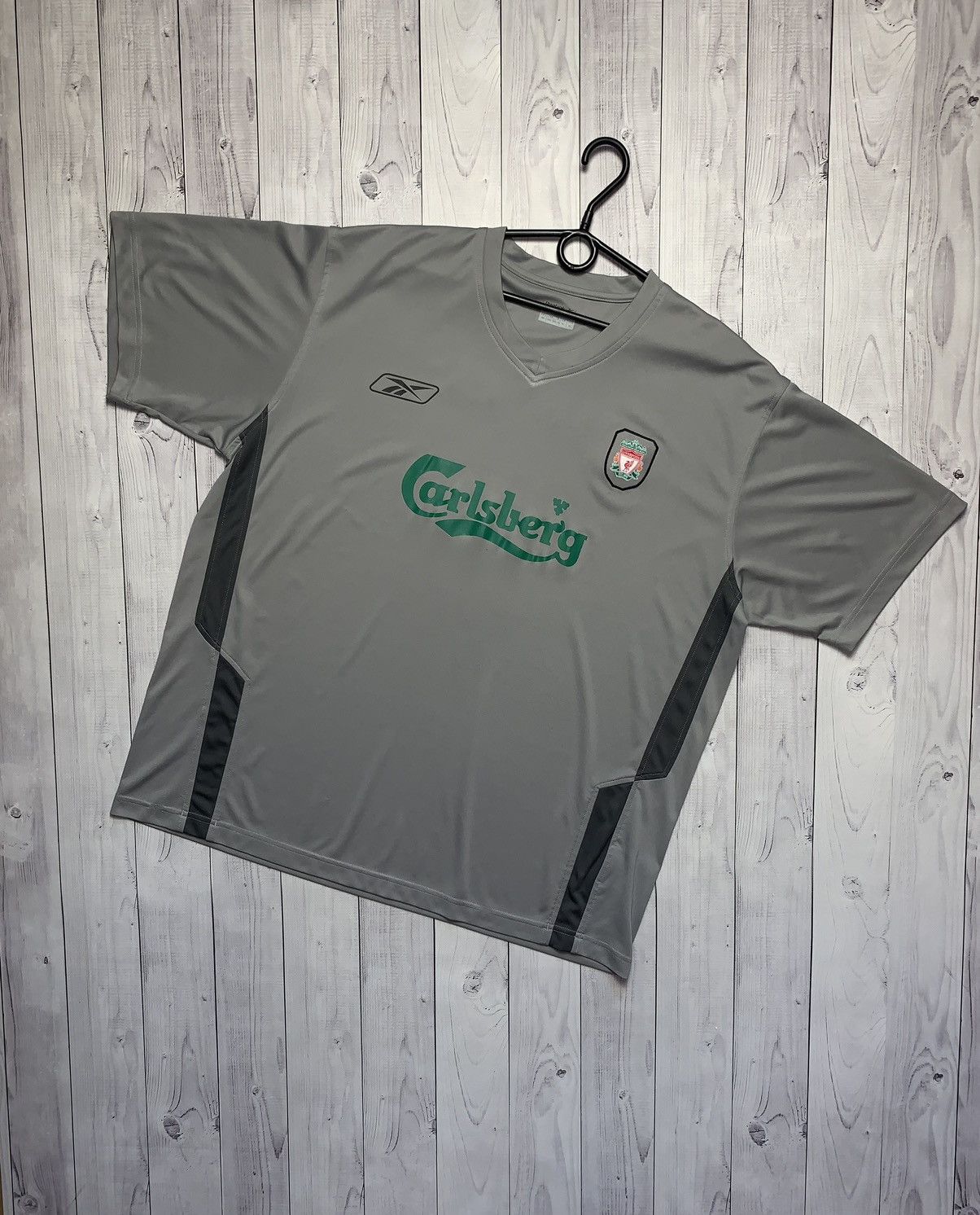 Vintage Vintage Reebok Liverpool soccer jersey grey raresize XXL Size US XXL / EU 58 / 5 - 1 Thumbnail