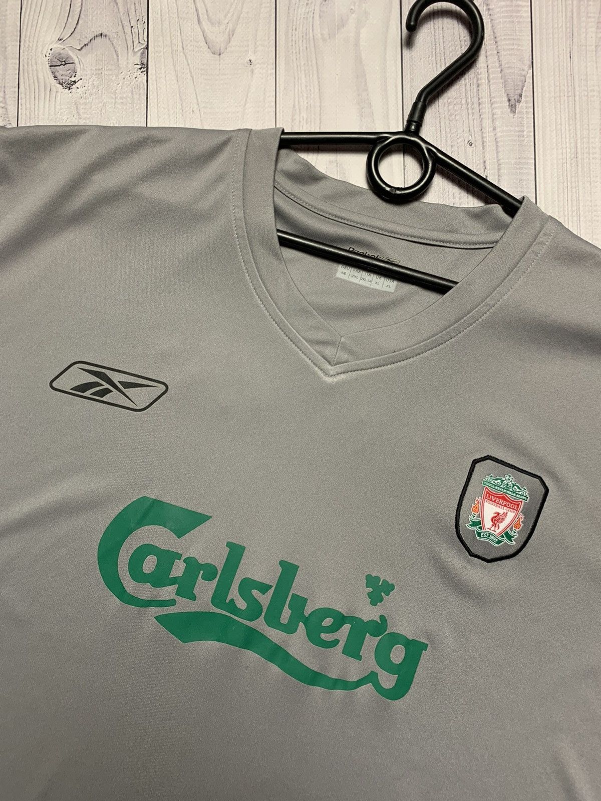 Vintage Vintage Reebok Liverpool soccer jersey grey raresize XXL Size US XXL / EU 58 / 5 - 3 Thumbnail