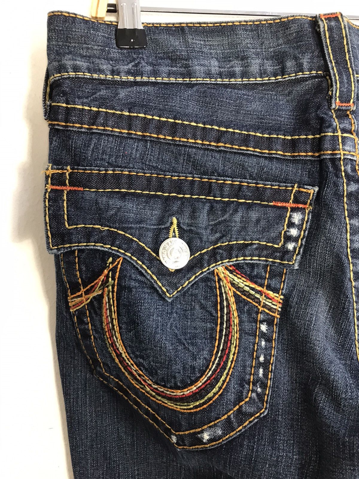 True Religion × Vintage Vintage True Religion Distressed Made in Usa Denim Jeans Size US 32 / EU 48 - 13 Thumbnail