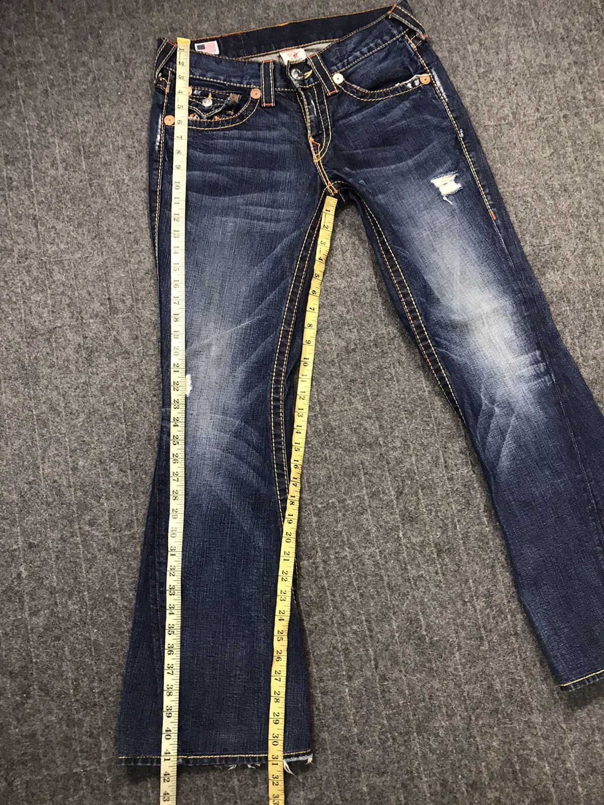 True Religion × Vintage Vintage True Religion Distressed Made in Usa Denim Jeans Size US 32 / EU 48 - 22 Thumbnail