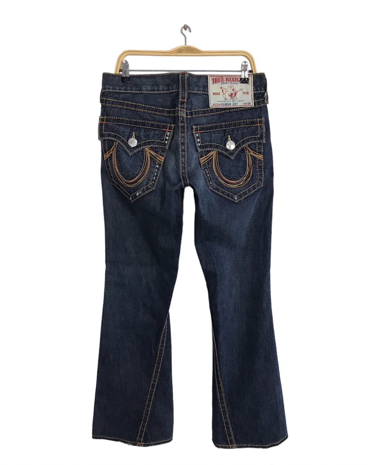 True Religion × Vintage Vintage True Religion Distressed Made in Usa Denim Jeans Size US 32 / EU 48 - 2 Thumbnail