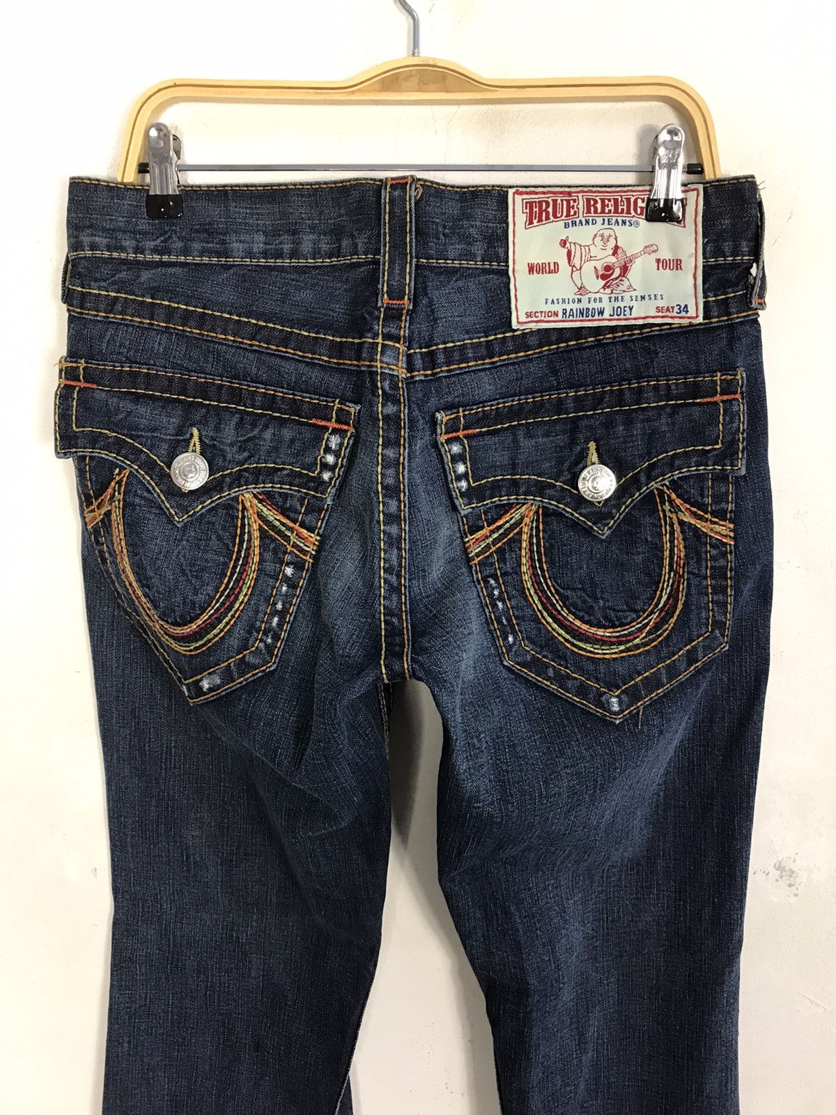 True Religion × Vintage Vintage True Religion Distressed Made in Usa Denim Jeans Size US 32 / EU 48 - 11 Thumbnail