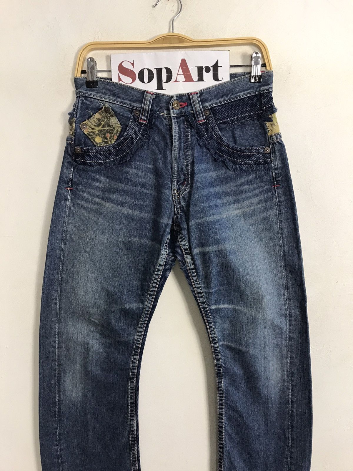 Japanese Brand × Vintage Vintage Japanese Brand Patchwork Design Jeans Size US 29 - 3 Thumbnail