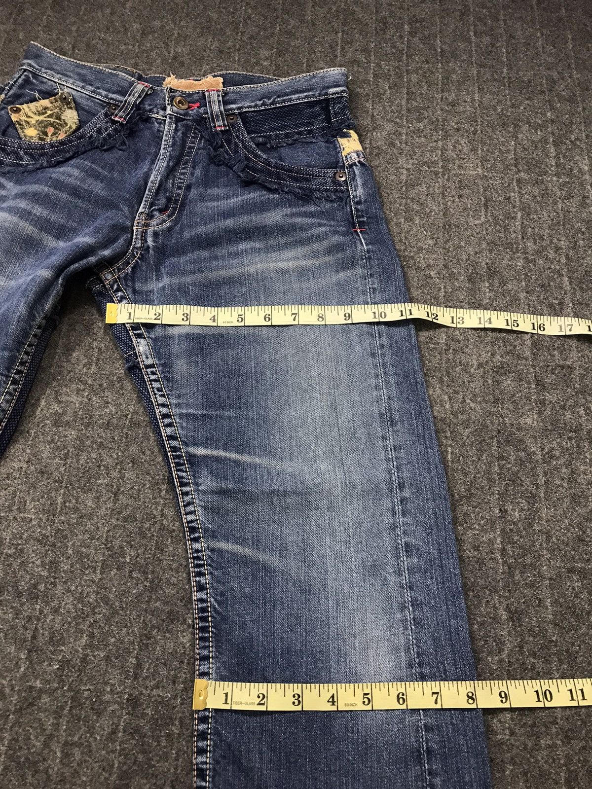 Japanese Brand × Vintage Vintage Japanese Brand Patchwork Design Jeans Size US 29 - 15 Thumbnail