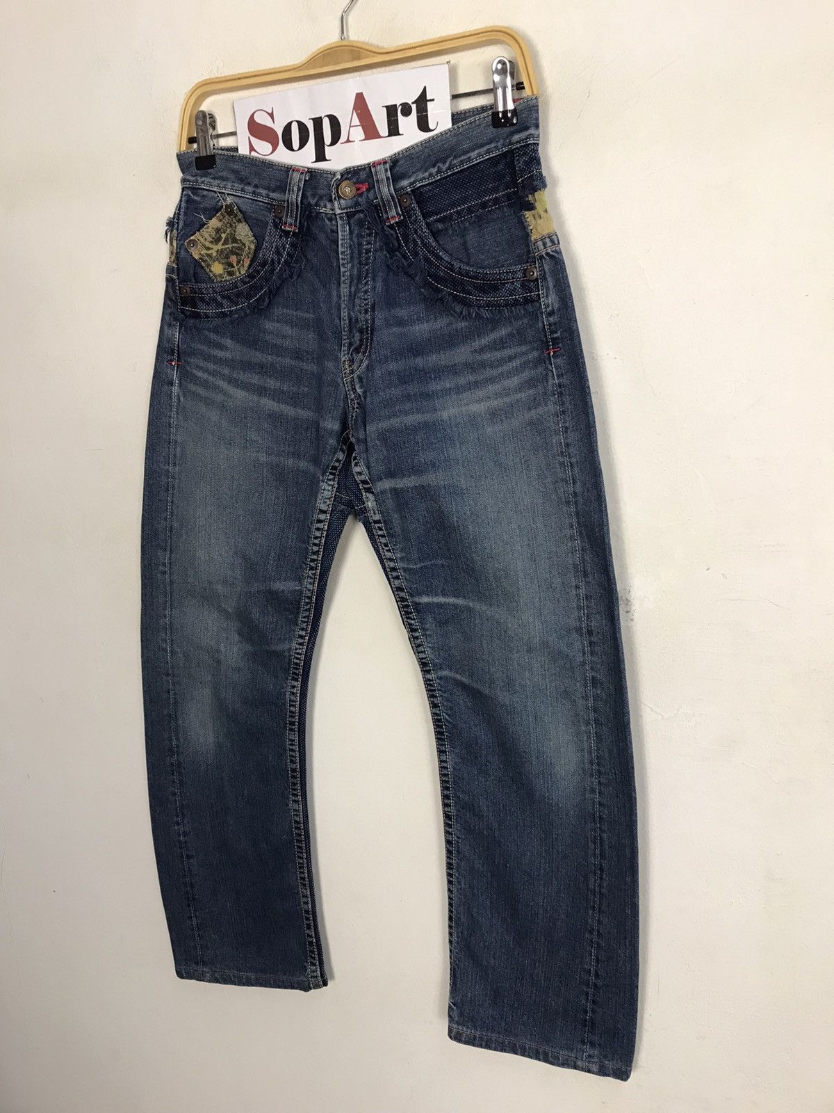Japanese Brand × Vintage Vintage Japanese Brand Patchwork Design Jeans Size US 29 - 4 Thumbnail