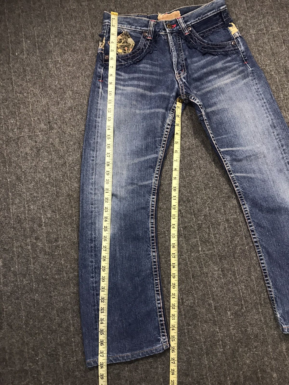 Japanese Brand × Vintage Vintage Japanese Brand Patchwork Design Jeans Size US 29 - 16 Thumbnail
