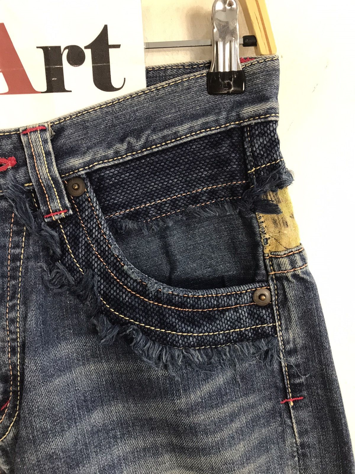 Japanese Brand × Vintage Vintage Japanese Brand Patchwork Design Jeans Size US 29 - 5 Thumbnail