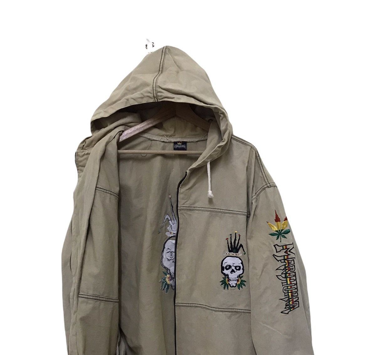 Vintage Vintage Marijuana Rasta Hoodie Jacket Size US L / EU 52-54 / 3 - 7 Thumbnail